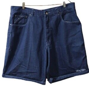 Pelle Pelle 90s Blue Denim Streetwear Hip Hop Baggy Jean Shorts 44